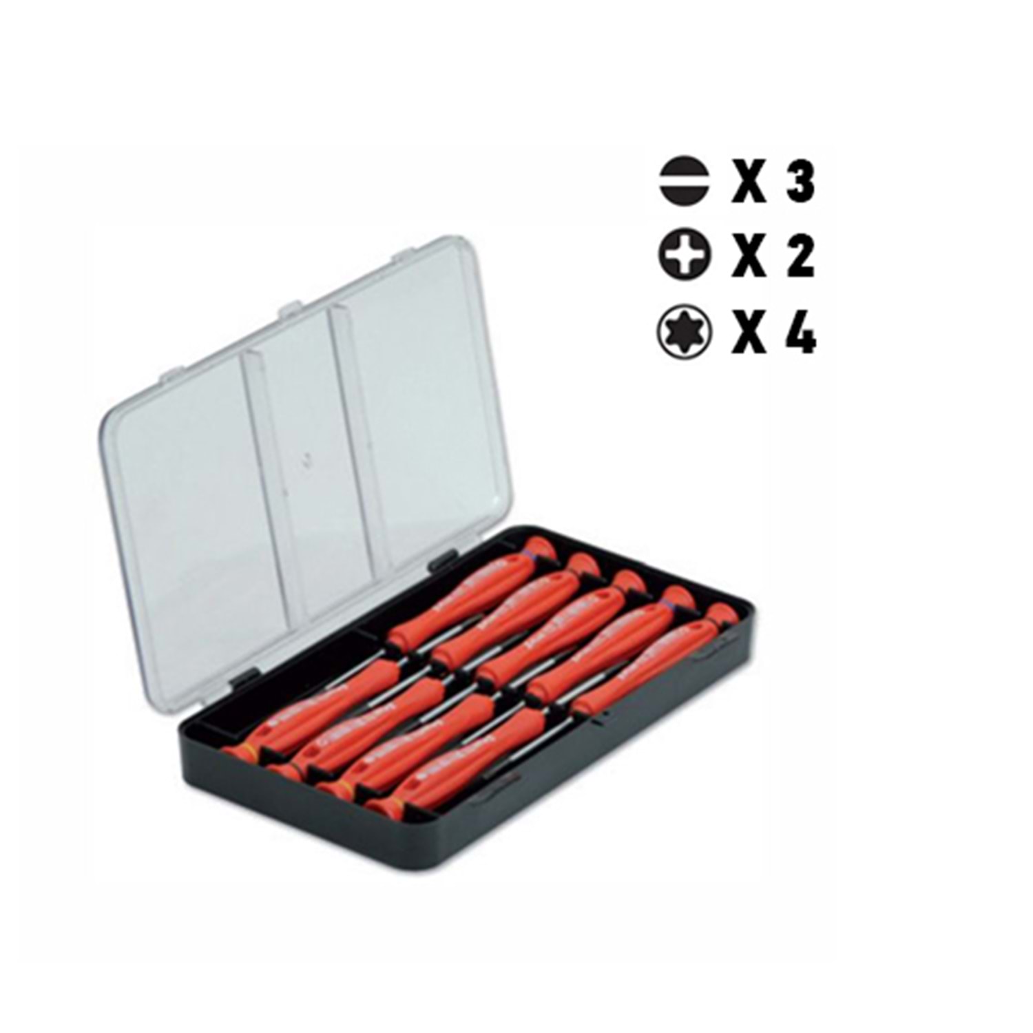 Cer-pa X-Plus Elektronikçi Tornavida Seti Takımı 9 Parça (3-2-4