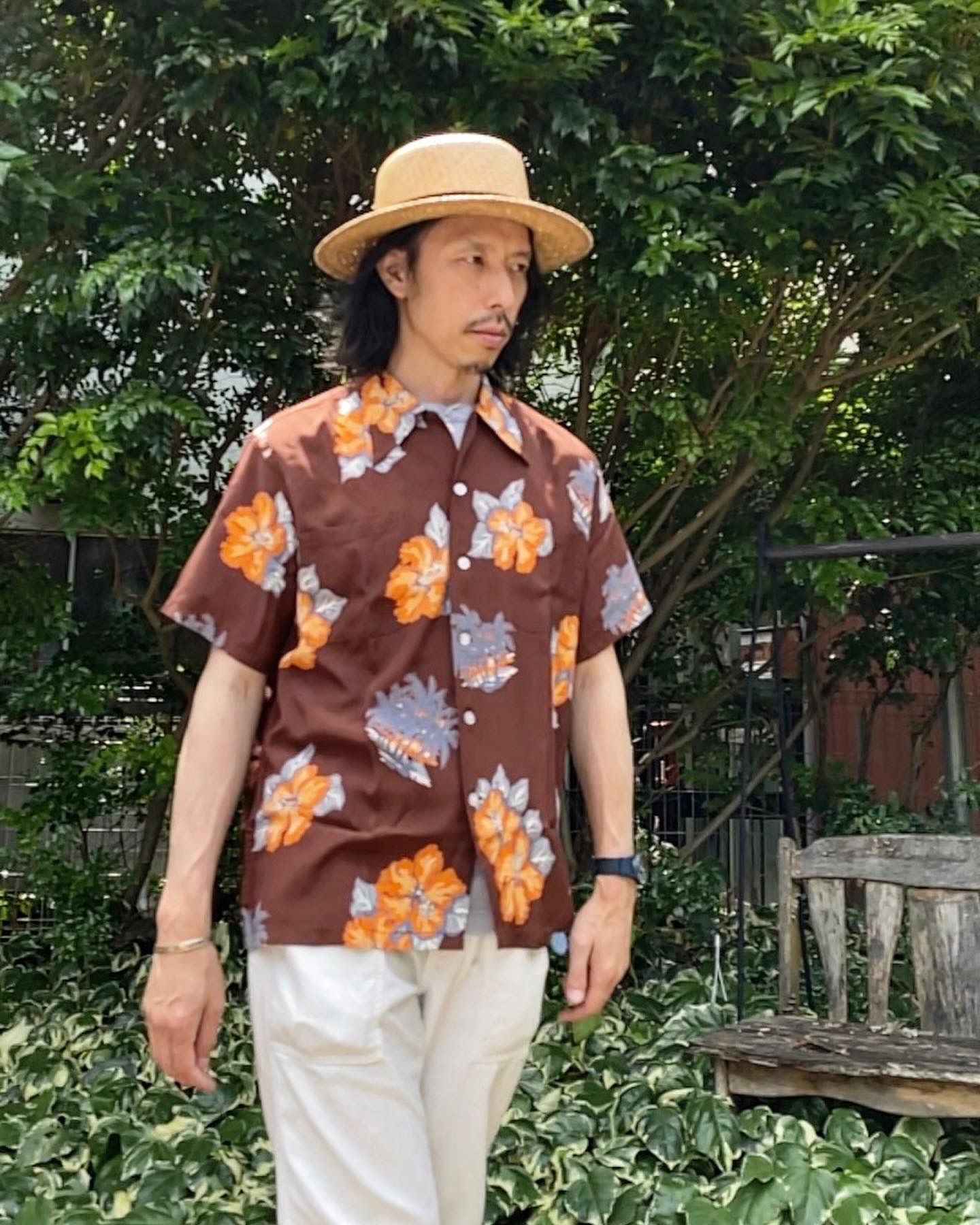 DUKE KAHANAMOKU - SPECIAL EDITION “TROPICAL VIEW” / 半袖レーヨン