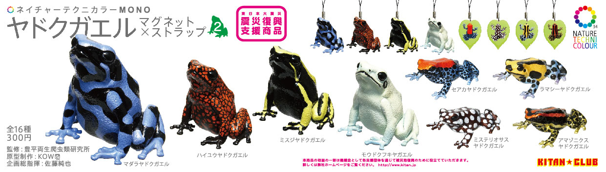 ヤドクガエル マグネット×ストラップ2 – ネイチャーテクニカラー公式