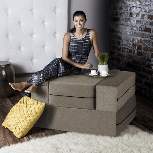 Jaxx Zipline Convertible Sleeper Futon Chair & Ottoman 16385701