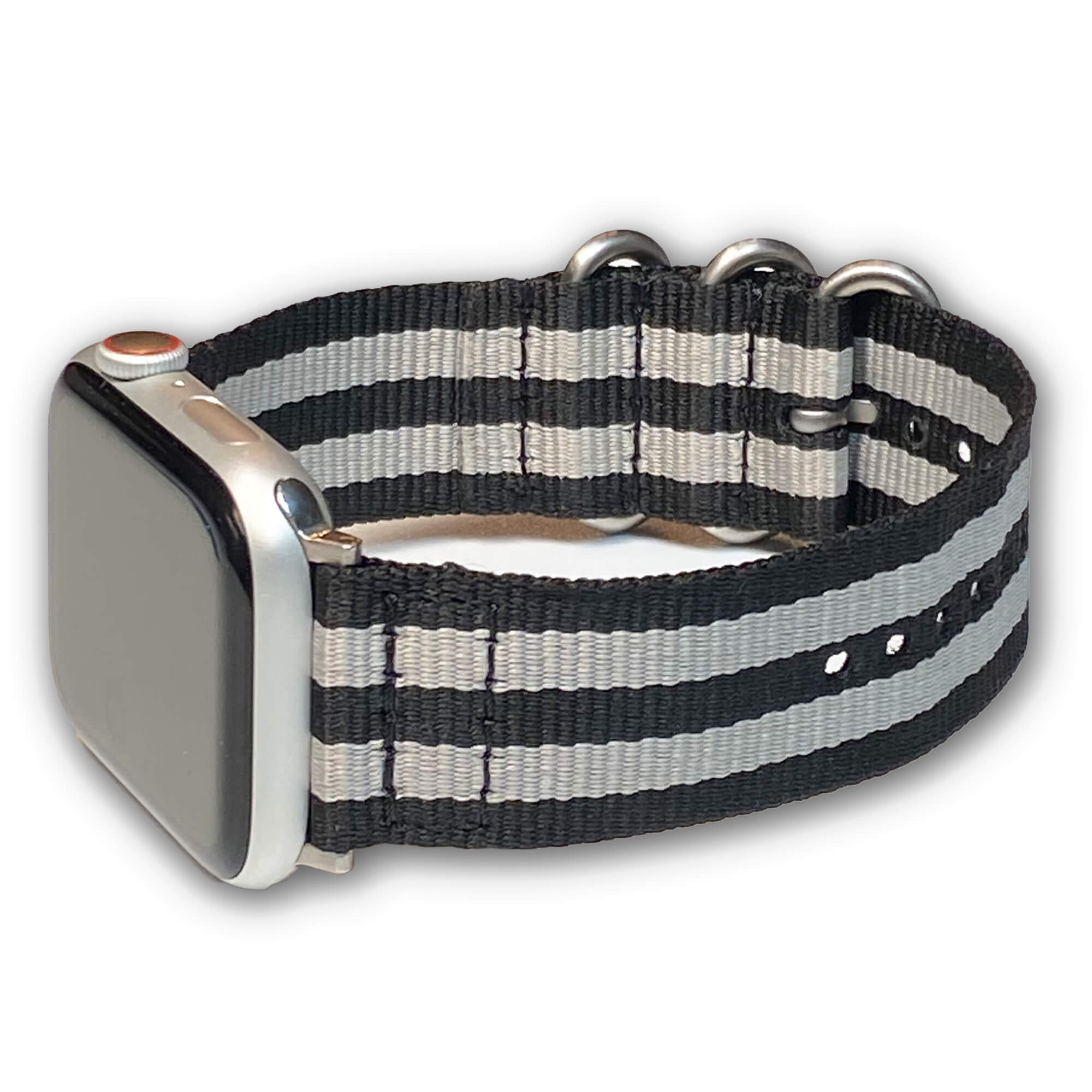 Apple Watch | Classic Bond Z3™ | Black & Gray | Nylon | Nato Strap