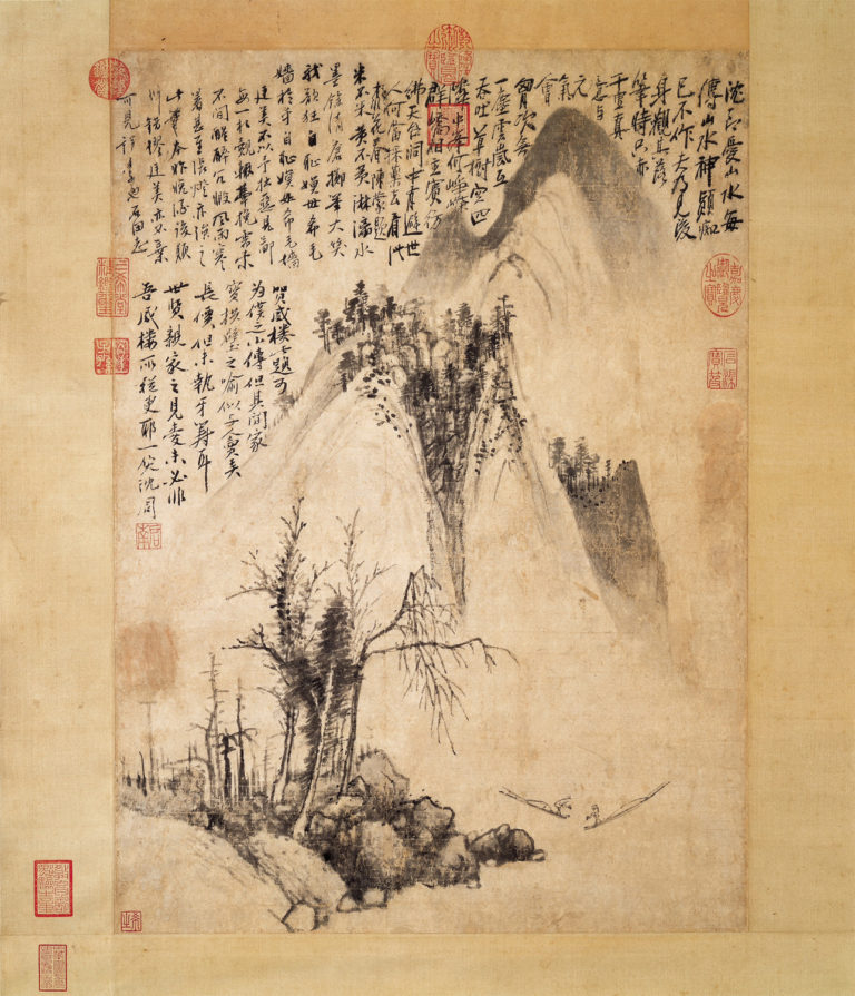 山水画 明 掛け軸 絵画 鑑定無料 高価買取に自信があります│美術品