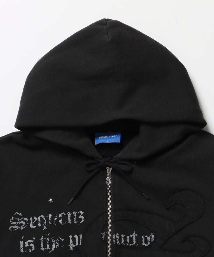 SEQUENZ（シークエンズ）】SQNZ ZIP P/K / ジップパーカー 裏起毛