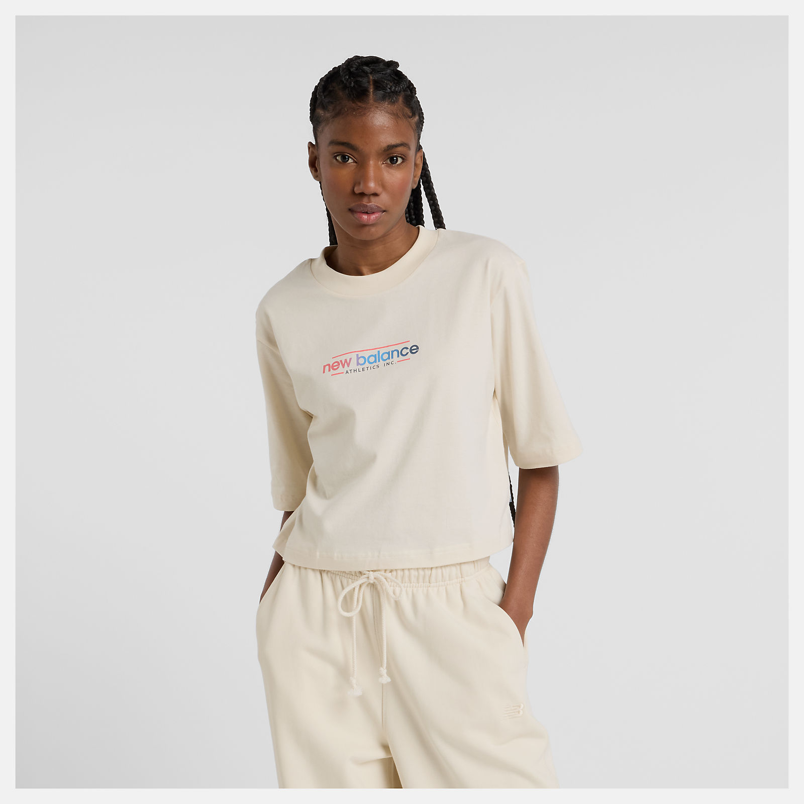 Center Multi Color Cropped T-Shirt - Joe's New Balance Outlet