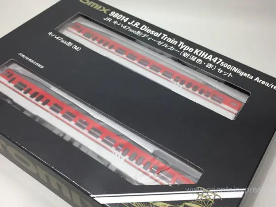 キハ47 新潟色・赤セット 入線です。TOMIX 98014 | NGaugeJP - 横濱