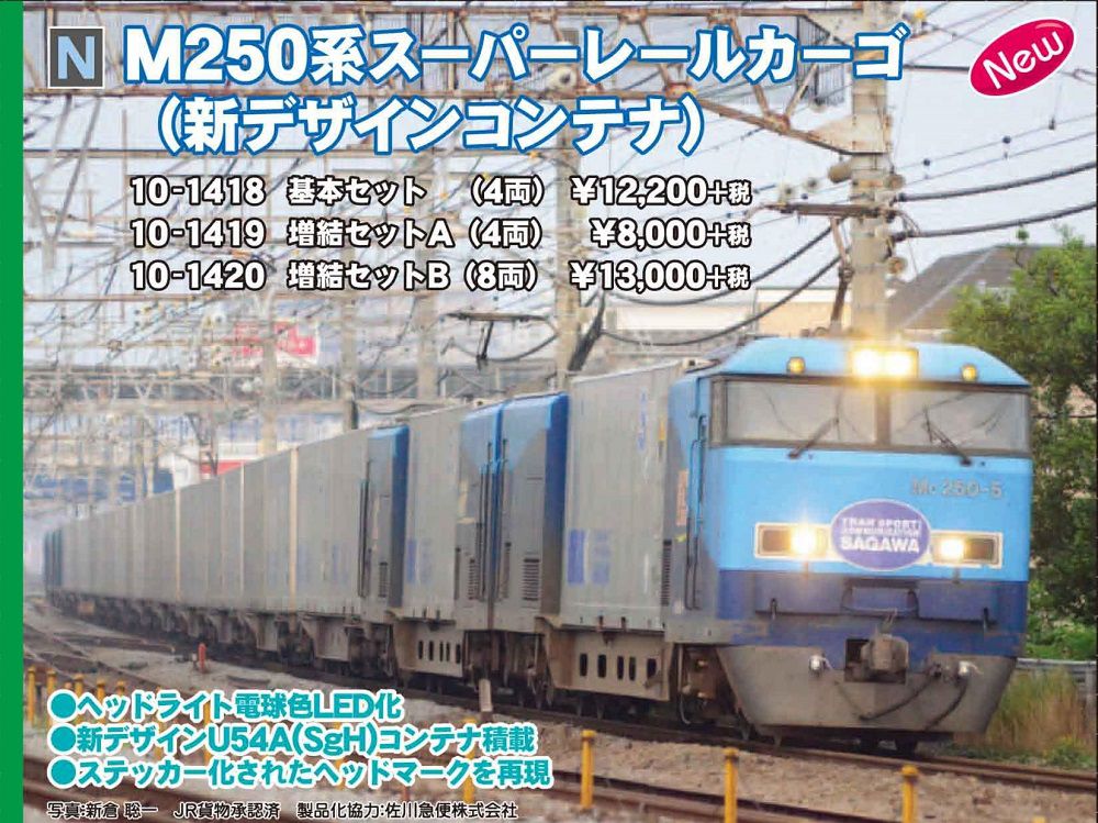 KATO 10-1418 M250系スーパーレールカーゴ（新デザインコンテナ）基本