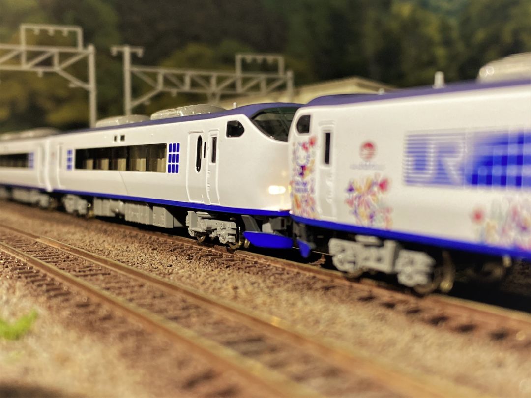 281系「はるか」3両編成が入線しました。TOMIX 98673 3両増結セット