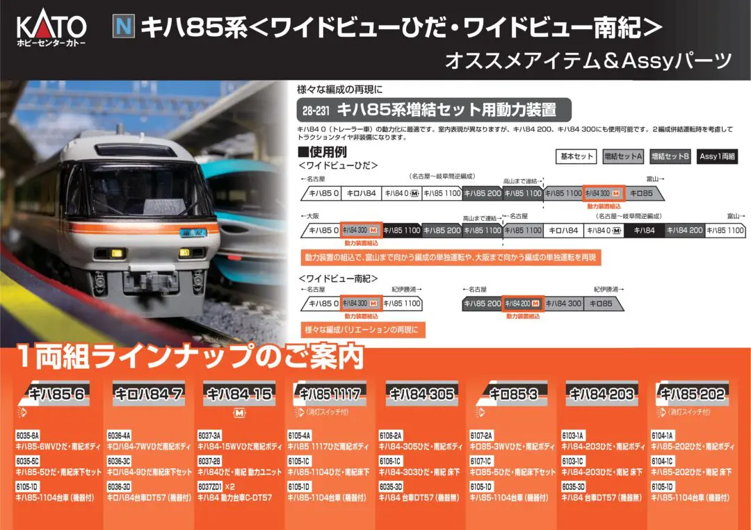 KATO】2024年3月9日Assyパーツ発売 （発売日情報更新：20240229