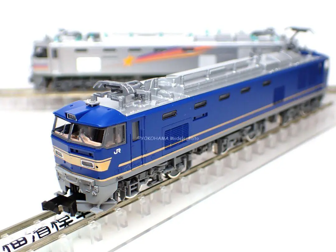 EF510形500番代（JR貨物仕様・銀色）が入線しました。TOMIX 7183