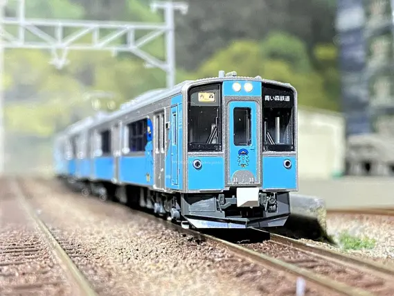 青い森鉄道 青い森701系 第8編成（旧ラッピング？）が入線しました