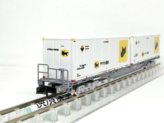 コキ107-1843・UV51A-38000番台 新塗装・ヤマト運輸コンテナが入線しま
