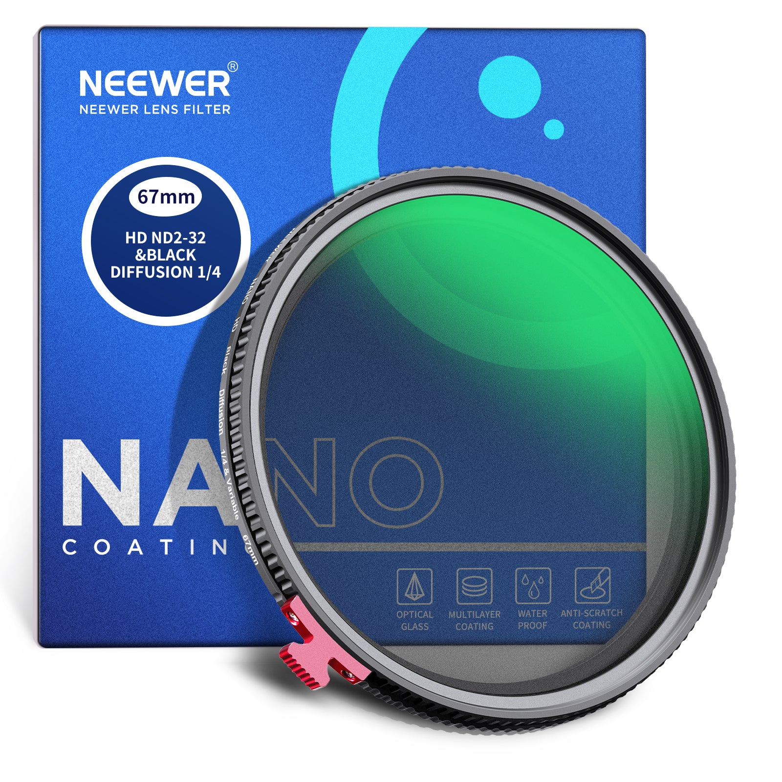NEEWER 2in1 ND2-ND32可変＆1/4 ブラック拡散フィルター – NEEWER.JP