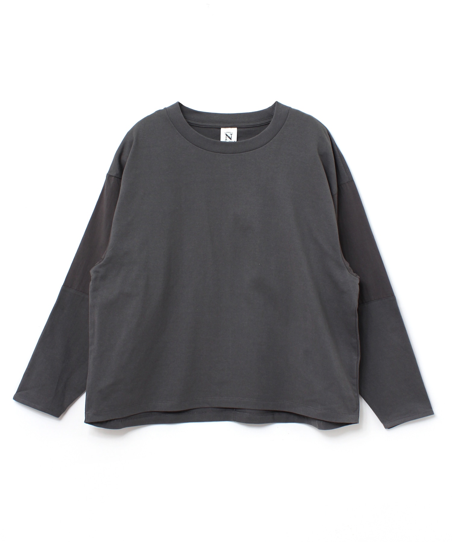 M1923 布帛コンビデザインロングTシャツ(M グレー): トップス - RNA