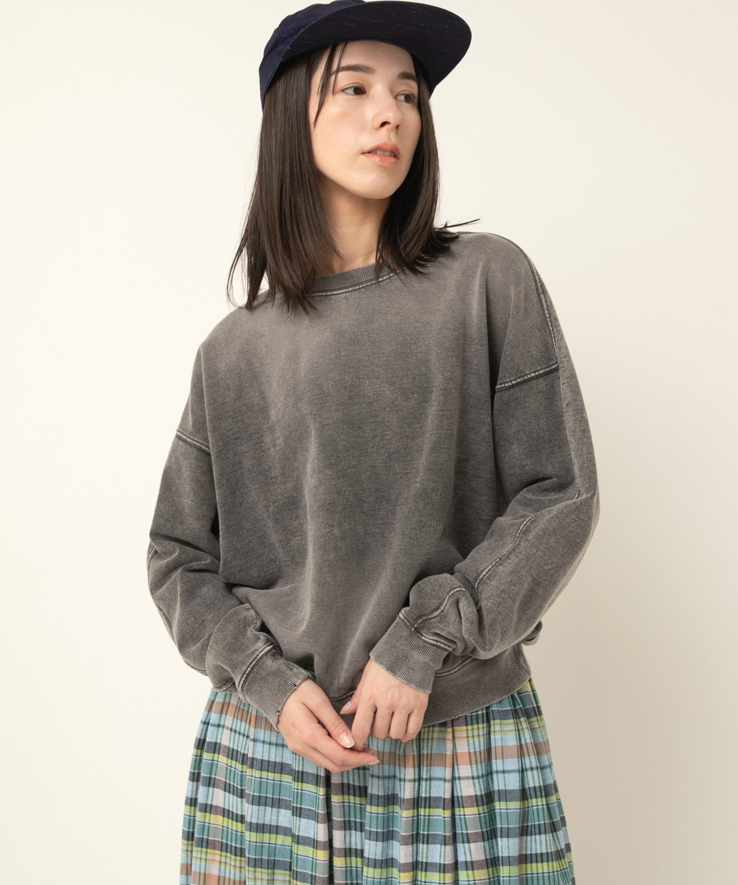 M2526 USED風スウェット(F ブラック): トップス - RNA ONLINE STORE