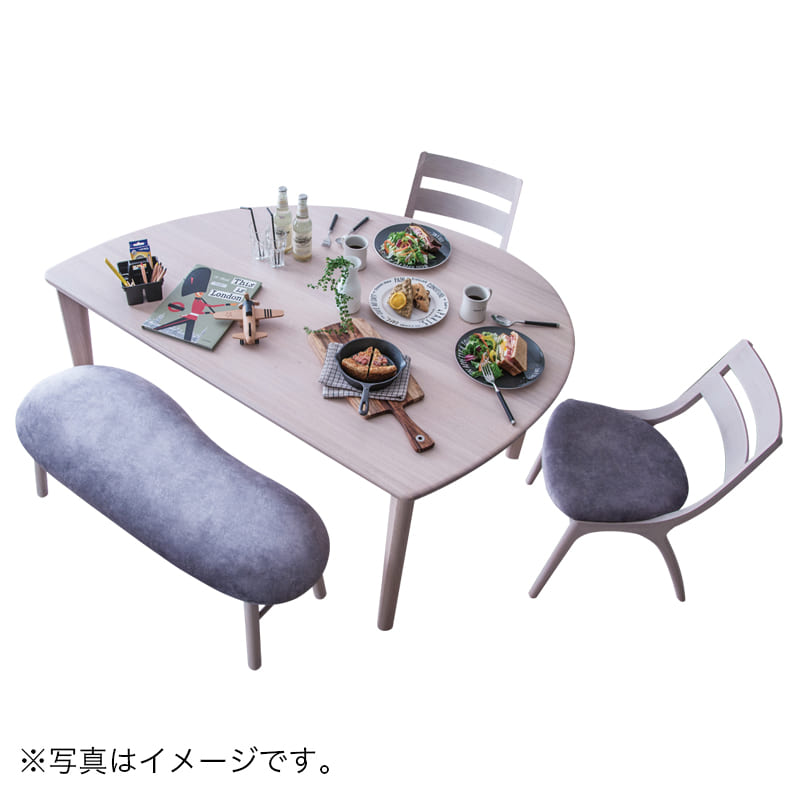 カリモク］【地域限定】ダイニング4点セット サイン(シアーホワイト