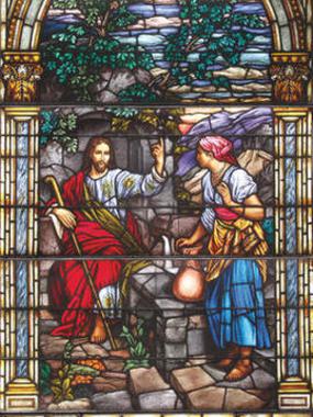 末日聖徒イエス・キリスト教会の二つの神殿、長老派教会のステンド