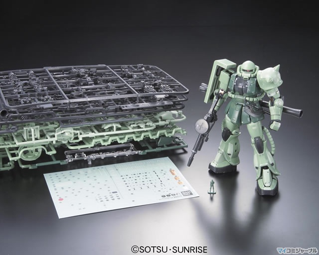 バンダイ、ガンプラ「RG」シリーズ第4弾「RG 1/144 MS-06F ザクII」を