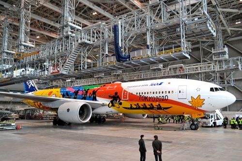 ANA、東京五輪へ巨大な夢と未来が詰まった「HELLO 2020 JET」披露