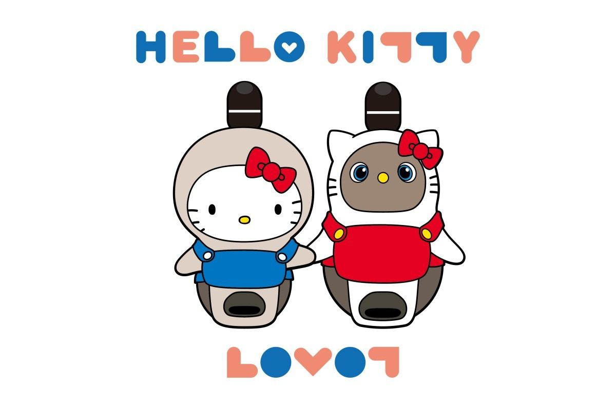 LOVOTがハローキティとコラボ！ なりきりウェアでキティちゃんに変身