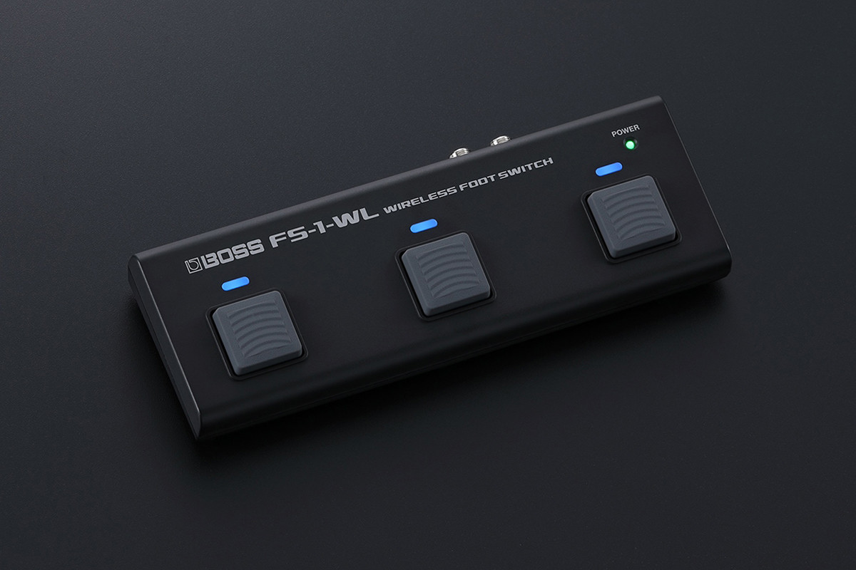 BOSS、電子楽器を操作できるワイヤレス・フットスイッチ「FS-1-WL