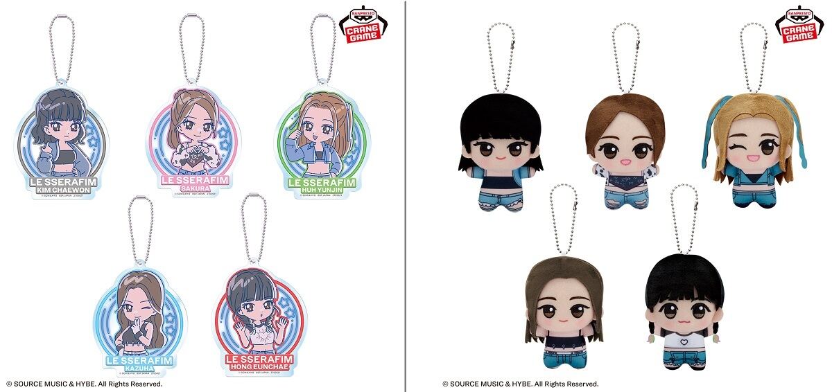 LE SSERAFIMのグッズがクレーンゲームやキャラクターショップに登場