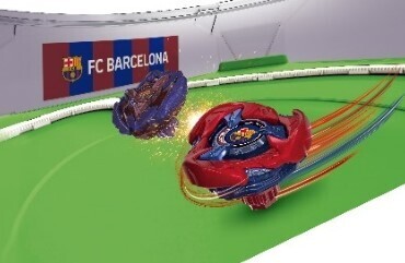 BEYBLADE X「FCバルセロナVer.」2種が登場! スタジアムもサッカー仕様