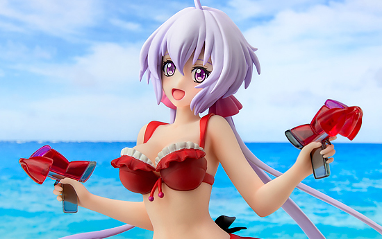 フォトレビュー】『戦姫絶唱シンフォギアAXZ』 雪音クリス水着Ver. 1/7