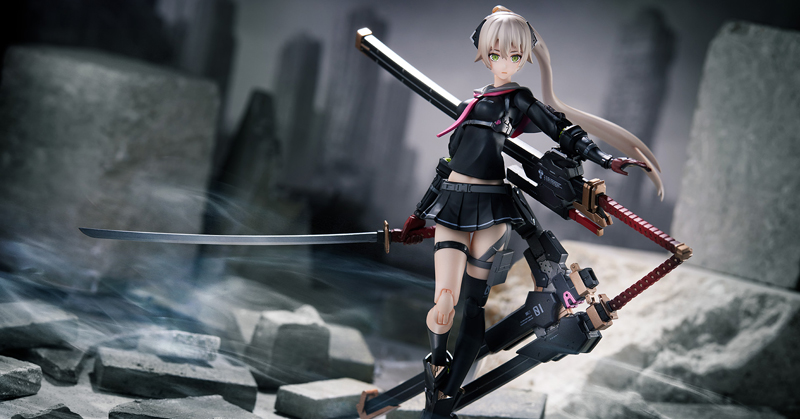 イラストレーター・neco氏が描く「重兵装女子高生」より、「壱」が