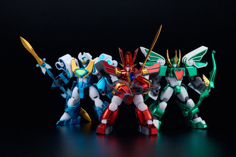 TVアニメ『魔動王グランゾート』MODEROID 光の三魔動王セットが豪華