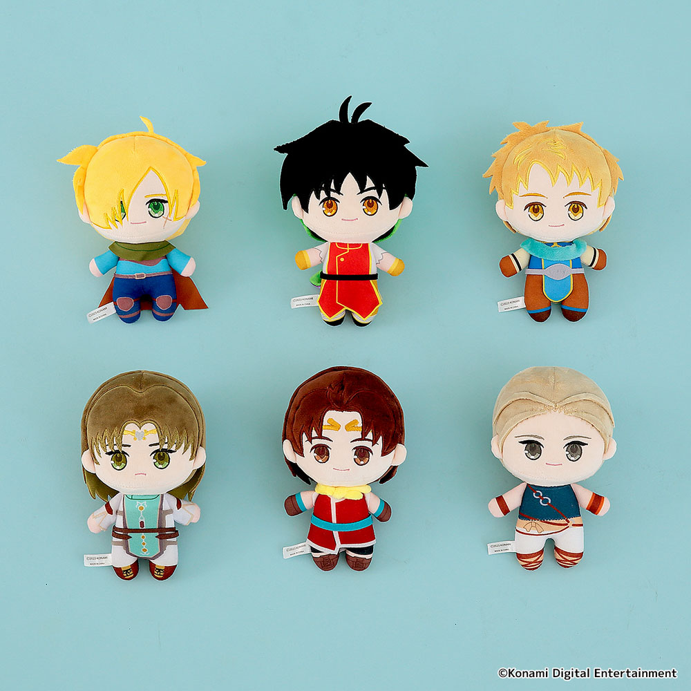 RPGゲーム『幻想水滸伝』シリーズより、ぬいぐるみ6種が発売決定！