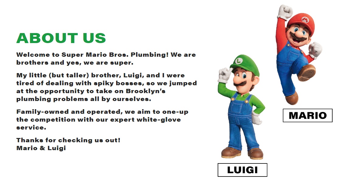 マリオとルイージの「配管工事会社」公式サイトが公開