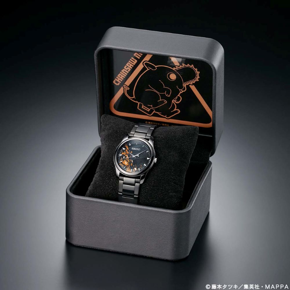 チェンソーマン』とセイコーのコラボウオッチが発売。 血しぶきの