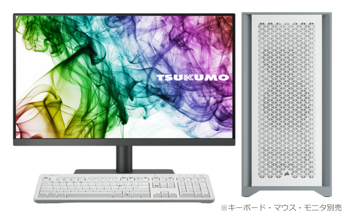 TSUKUMO、NVIDIA GeForce RTX 4080搭載した『クリエイターPC White