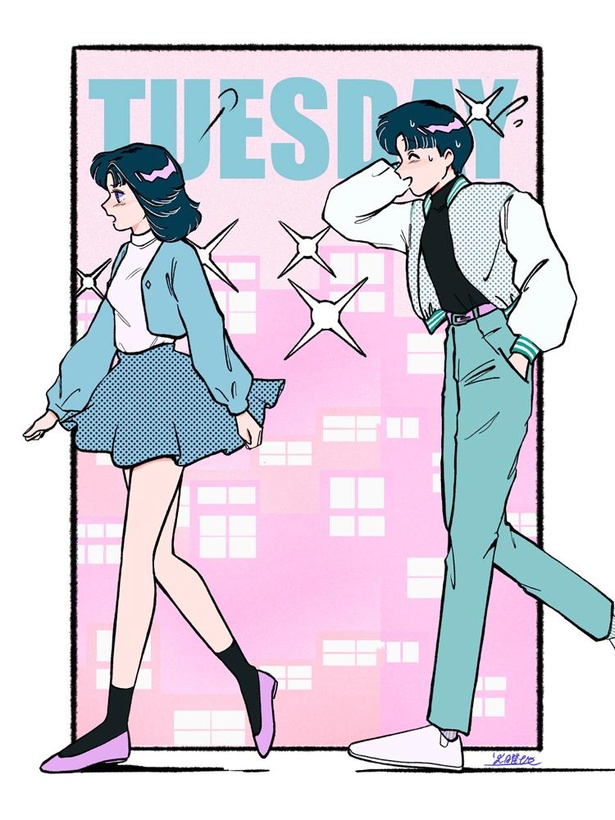 画像16 / 24＞「レトロかわいい」イラストが刺さる！Z世代が描く80年