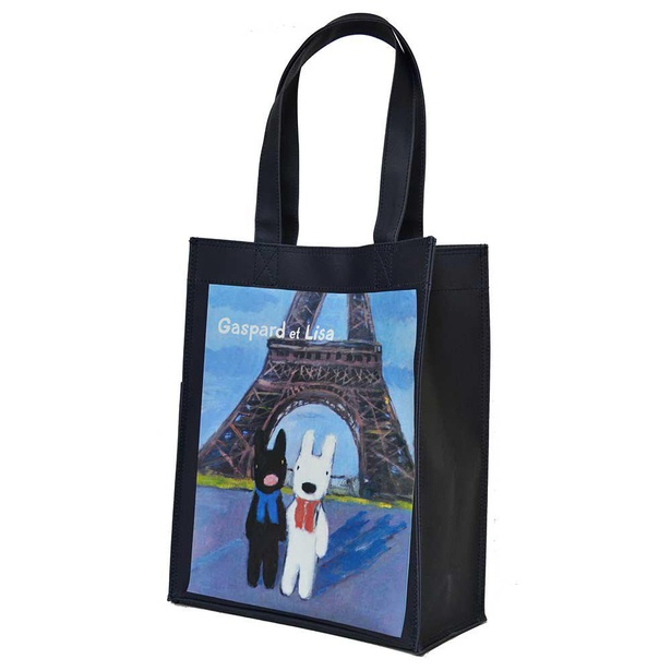 リサとガスパールのアートを持ち歩く！機能的なタテ型トートバッグが