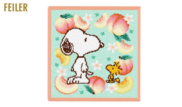 スヌーピーデザインのフェイラー秋の新作！パン柄とピーチ柄の全7