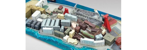 画像1 / 9＞“廃墟の島”をリアルに再現！ 軍艦島のジオラマ発売
