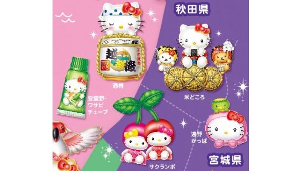 画像6 / 13＞「ご当地キティ」が171変化!?ユニークな日本地図が登場