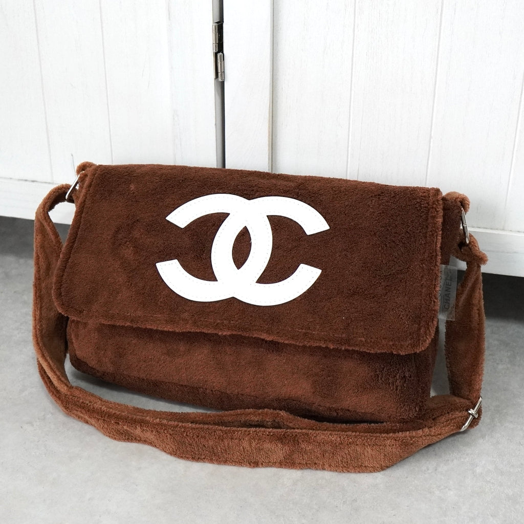 シャネル ココマーク パイル地 ノベルティ ショルダーバッグ ブラウン