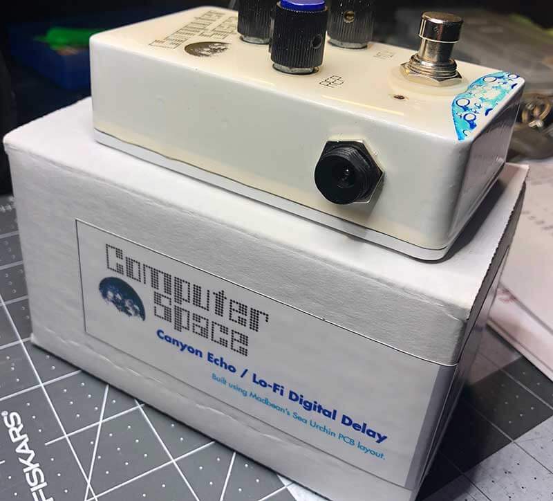 DIY clone of Mad Professor Deep Blue Delay using circuit board