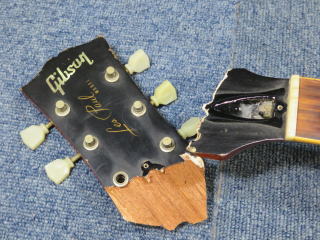 ギブソン・レスポール｜ネック折れ - 補強｜塗装｜セットアップ