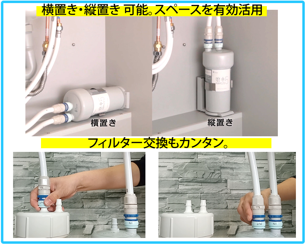 PFAS 除去可能（PFOS PFOA 対応）浄水器カートリッジ採用磨水V｜水生活