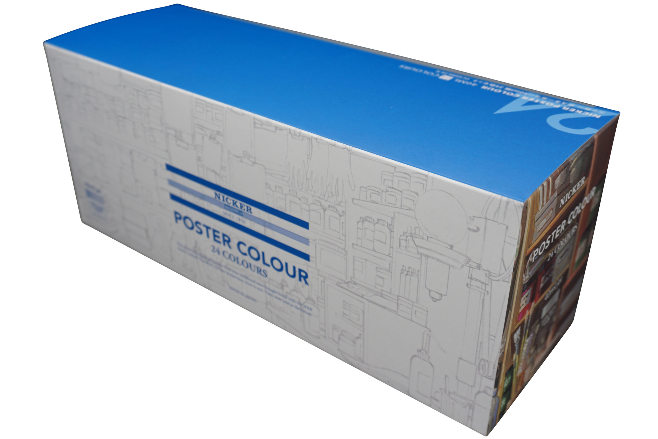 ポスターカラー40ml 24色セット | ニッカー絵具｜ニッカー絵具 株式