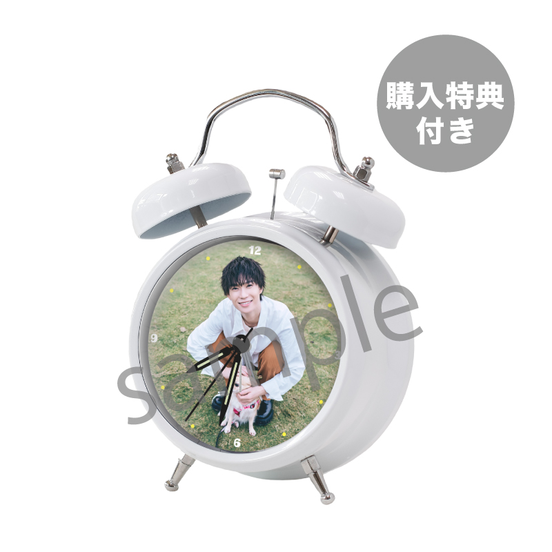 オリジナルボイス目覚まし時計 特典付きWHITE【受注販売】｜nico