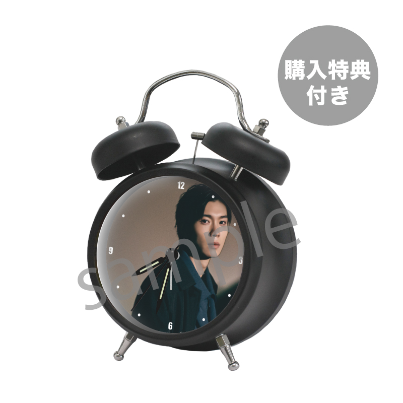 オリジナルボイス目覚まし時計 特典付きBLACK＆WHITEセット【受注販売