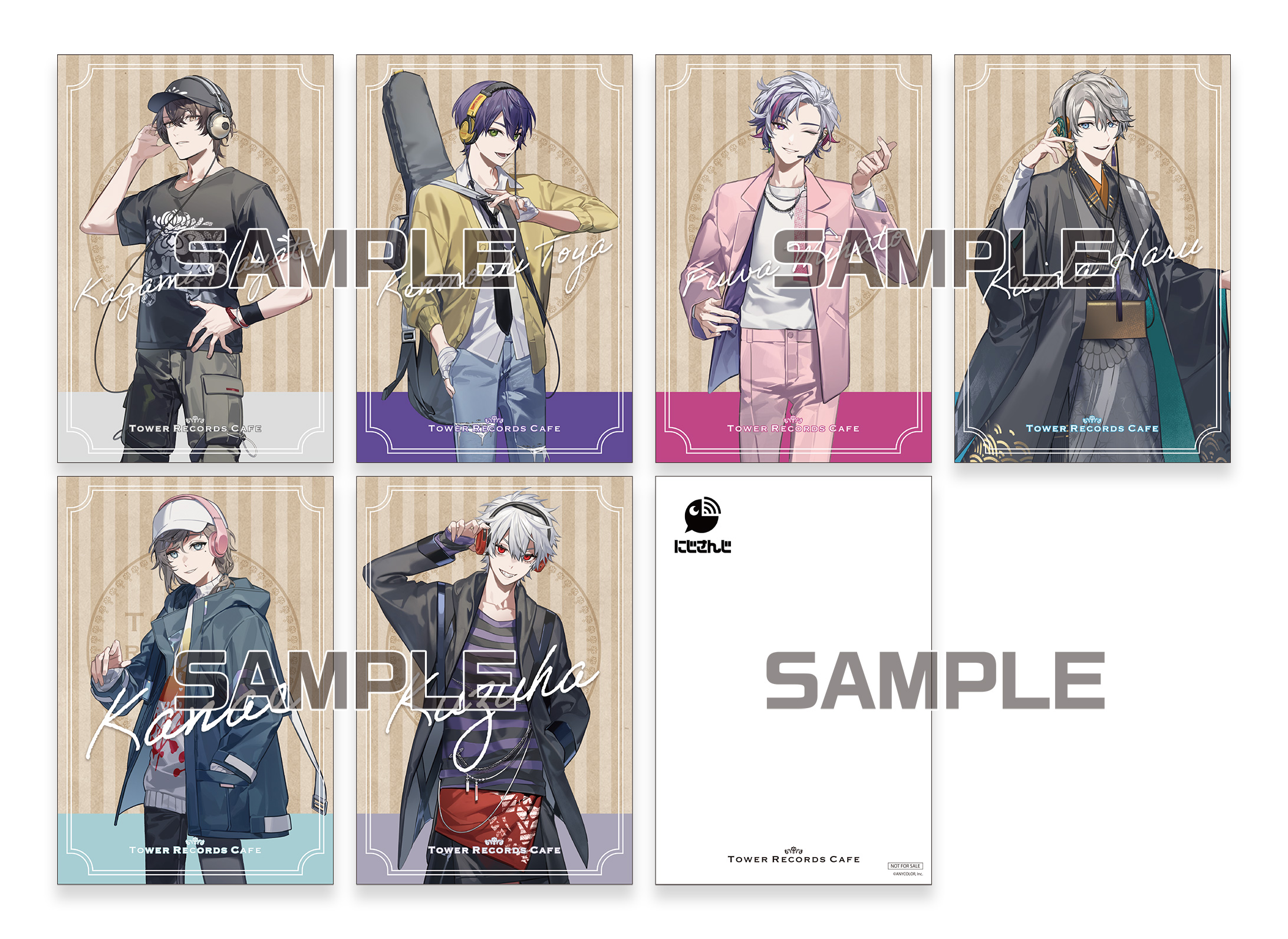 にじさんじ×タワレコ」葛葉さん・不破湊さんらとコラボ！グッズ&カフェ