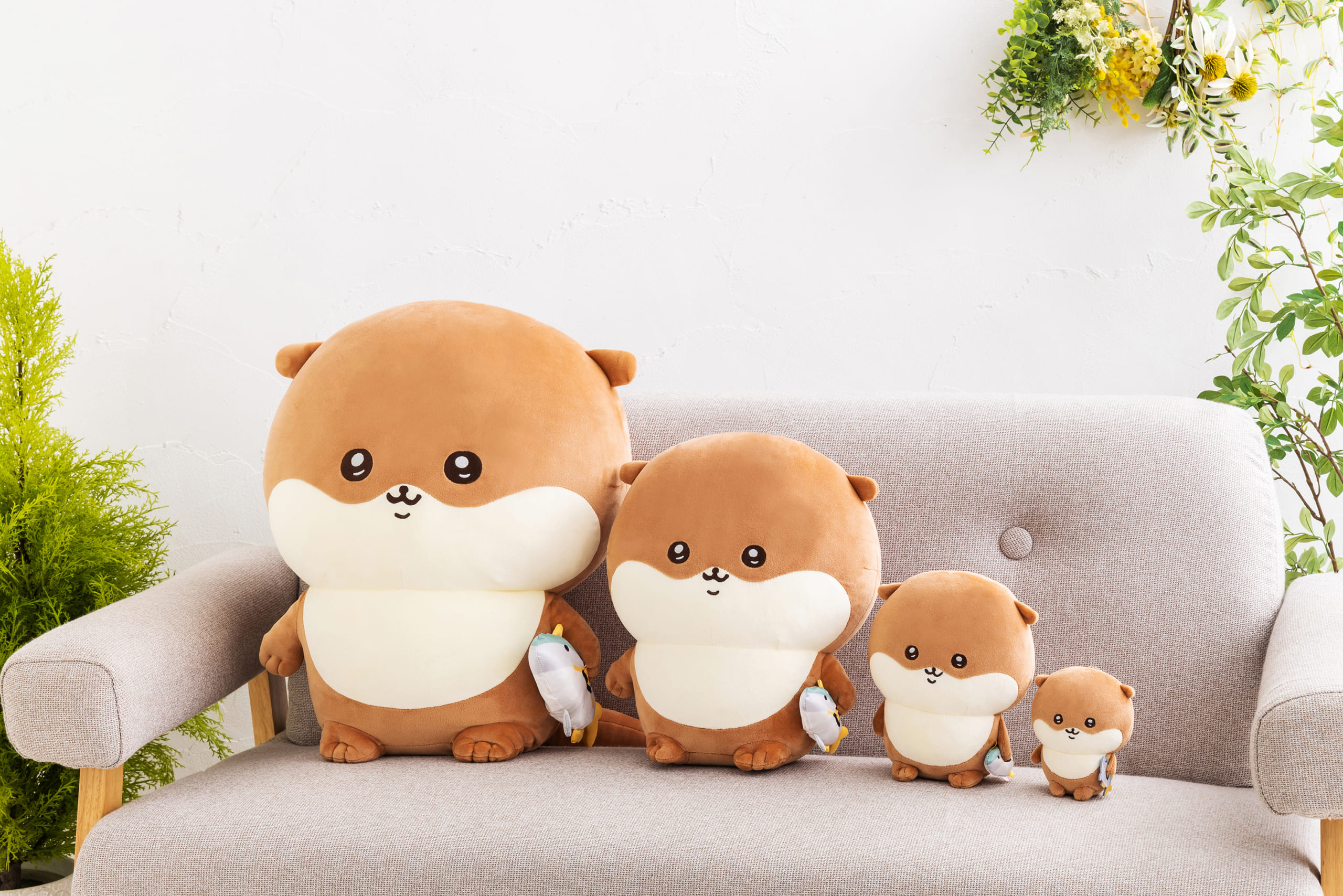 ナガノ先生が描くカワウソの「ぬいぐるみくじ」が7月21日より発売