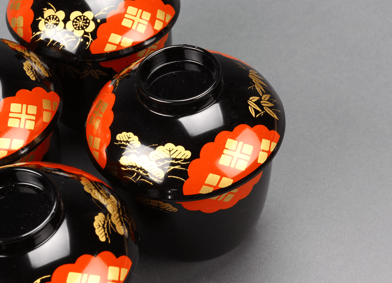 輪島塗 塩安製 黒真塗 天然木 茶懐石膳 10客 共箱