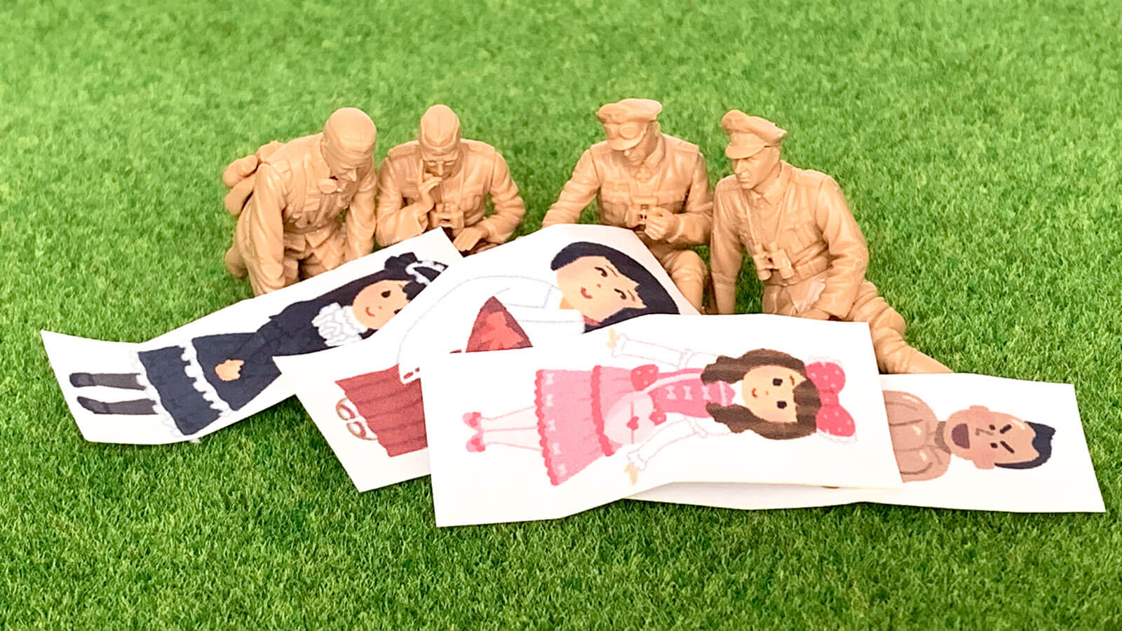 原っぱで始まる素敵な休日／ドイツ GD師団将校 野戦会議セット