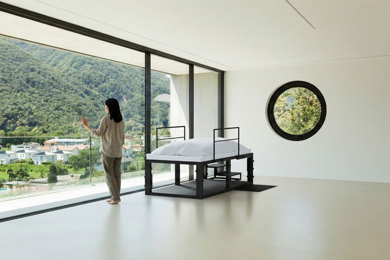 命を守る、鉄の家具。TETUNOMA（鉄の間）耐震ベッドフレーム – 日心